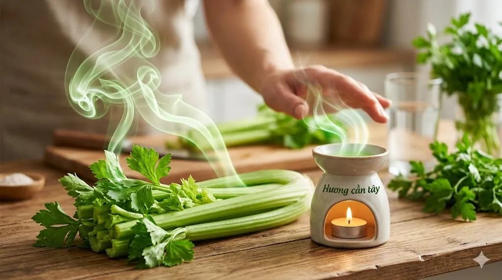 HƯƠNG CẦN TÂY – NỐT HƯƠNG XANH, THANH MÁT TỰ NHIÊN