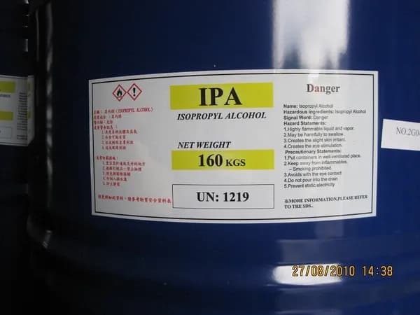 ISO PROPYL ALCOHOL (IPA) – DUNG MÔI TẨY RỬA ĐA NĂNG