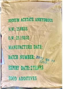 SODIUM ACETATE – GIẢI PHÁP CHỐNG NHỚT THỰC PHẨM