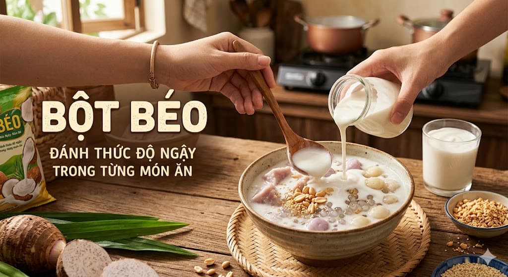 Bột Béo: Đánh thức độ ngậy trong từng món ăn