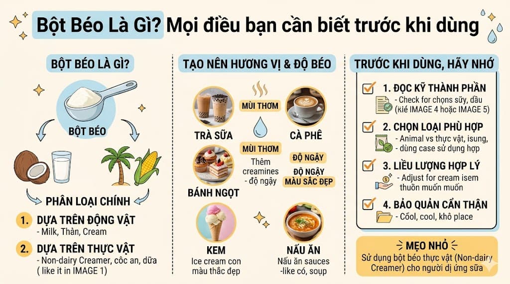 Bột Béo là gì? Mọi điều bạn cần biết trước khi dùng